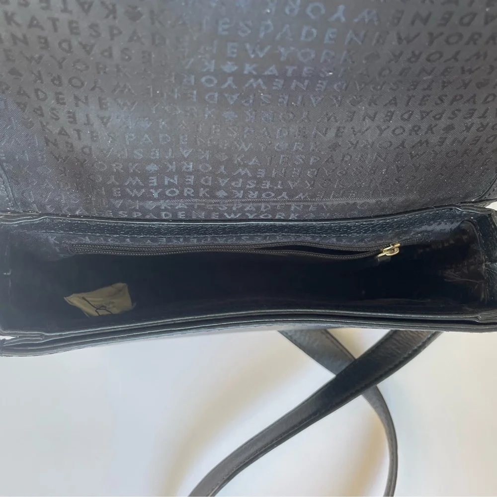 Kate Spade Black Adelaide Grove Street Black Leather Crossbody Shoulder Bag